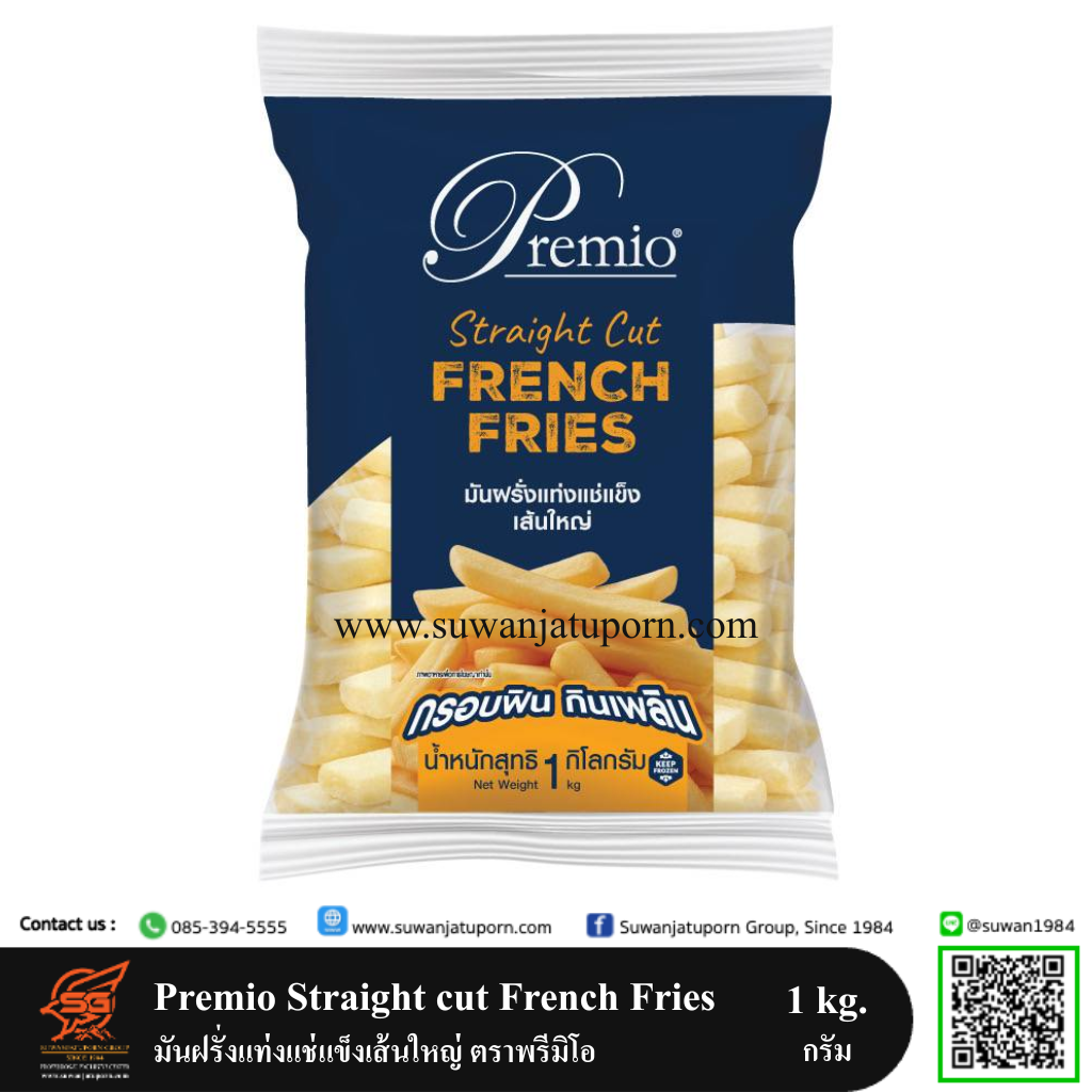 02-084-30 Premio Straight cut French Fries 1 kg.