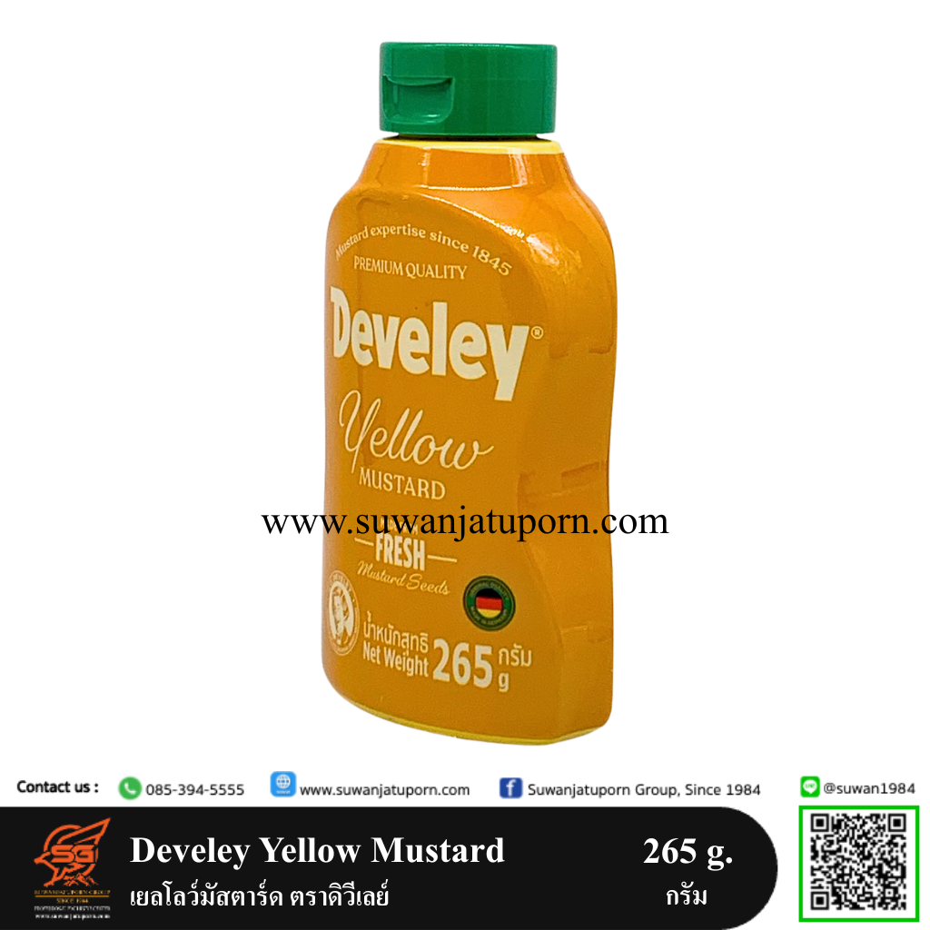 09-296-128 Develey Yellow Mustard 265 g.2