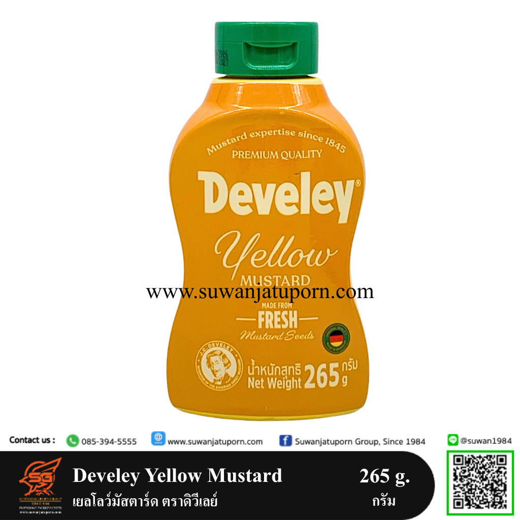 09-296-128 Develey Yellow Mustard 265 g